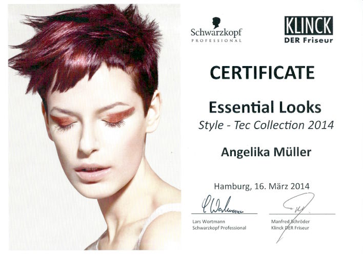 Zertifikat: Essential Looks